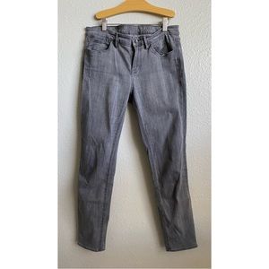 Madewell Grey Thunder Cloud Skinny Skinny Ankle Jeans
